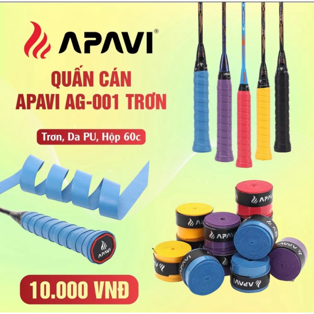 Quấn cán APAVI AG001 trơn dày dặn, êm tay, bám tay FAVAHI SPORT 22 FAVAHI SPORT