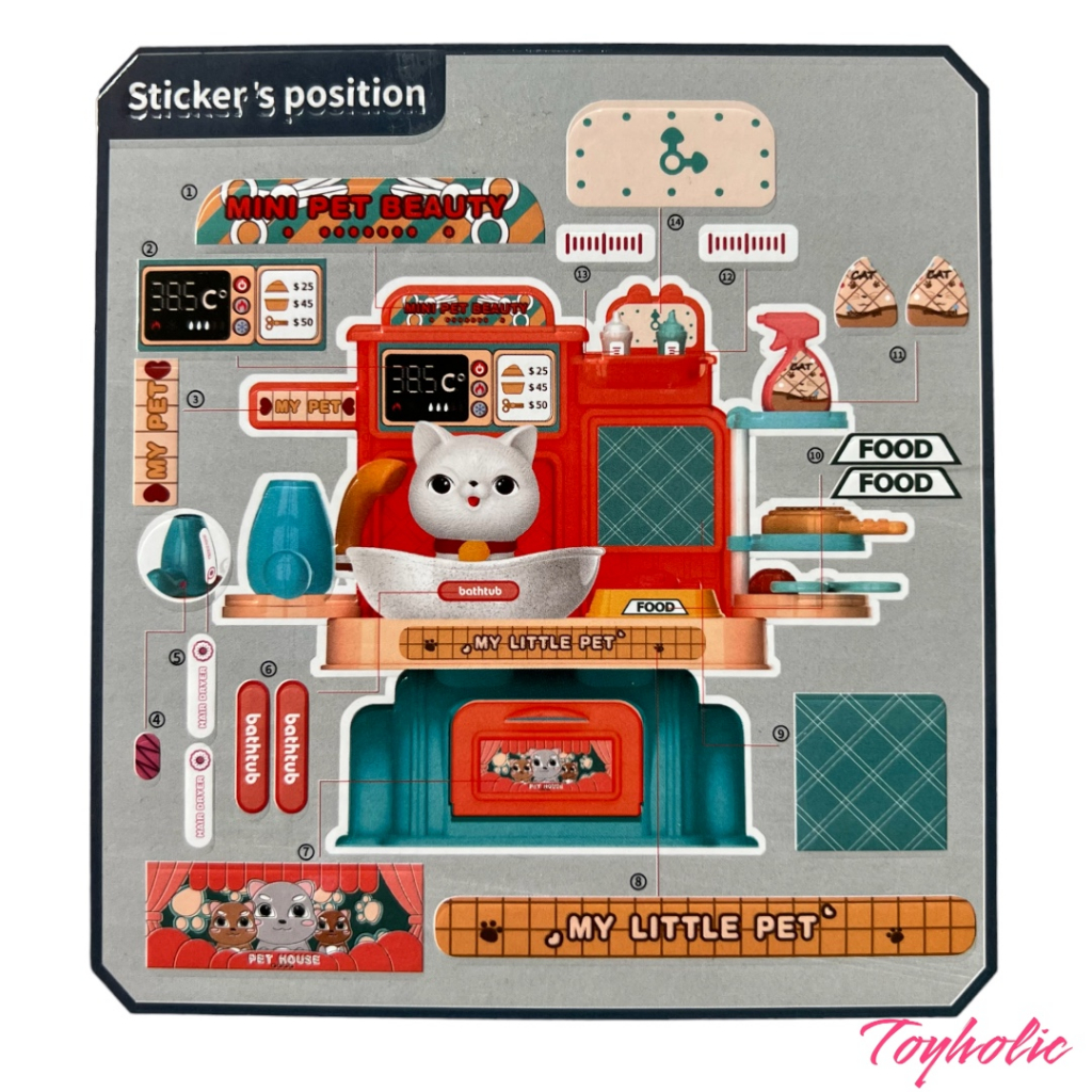 Bộ đồ chơi nhập vai cao cấp chăm sóc thú cưng spa thú cưng phát triễn tình cảm cho bé