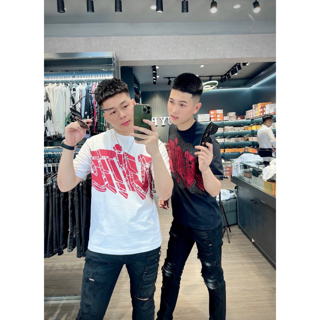 [ MỚi] Áo thun LV Kim tuyến đỏ unisex, tay lỡ form rộng oversize, 100% cotton thoáng mát, localbrand hot | BigBuy360 - bigbuy360.vn