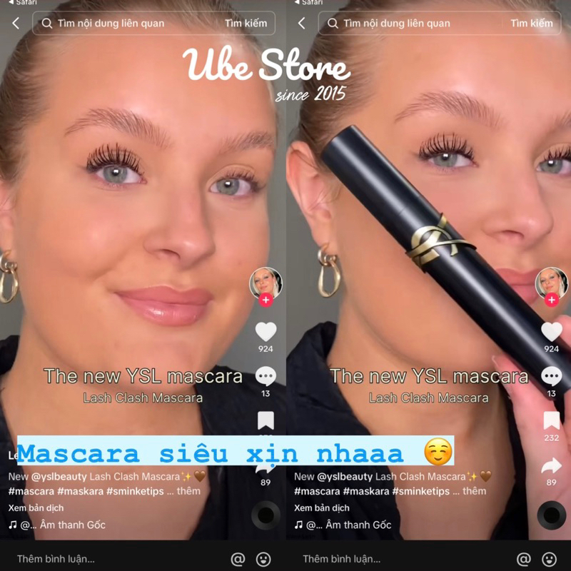 MASCARA HÃNG HIGHEND SỊN XÒ YSL LASH CASH 2ML