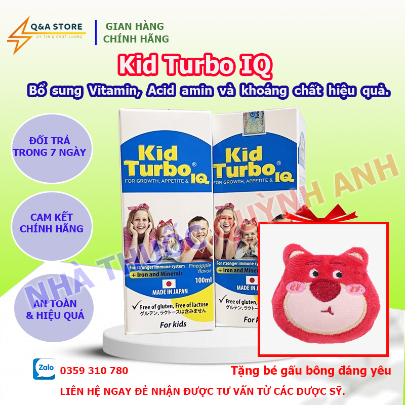 Kid Turbo IQ - Bổ sung Vitamin, Acid amin và khoáng chất hiệu quả