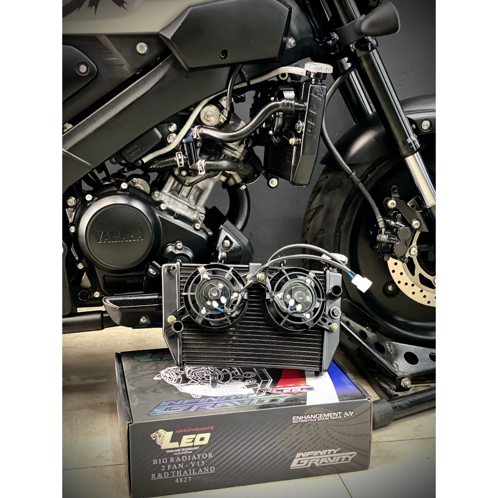 Két nước mát Lớn LEO , 2 quạt gắn Xe Winer , Sonic , Exciter 150