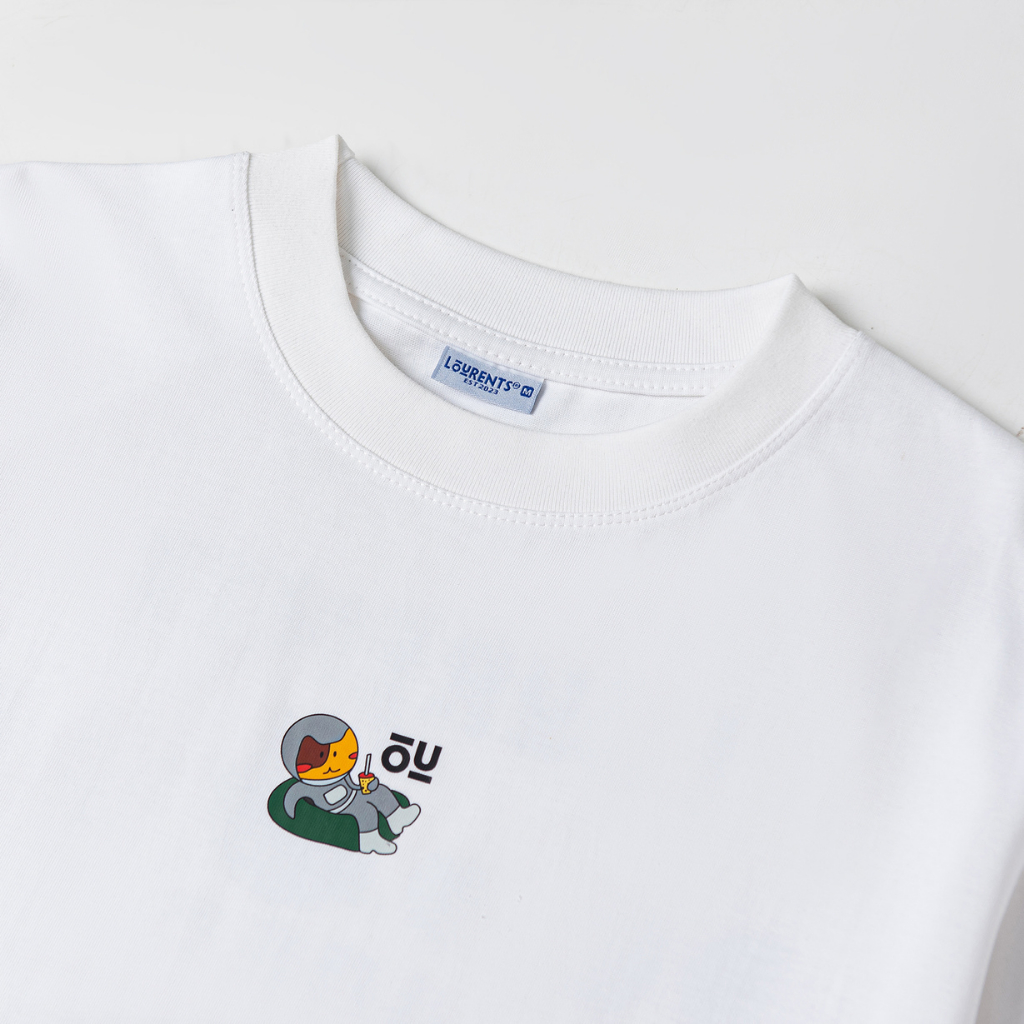 Áo Thun Local Brand Lourents Collection Premium Mèo Phi Hành Gia - TEE5