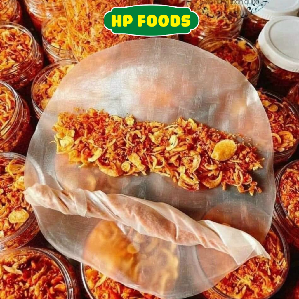 COMBO 350gr bánh tráng phơi sương, muối tép hành phi, bơ béo trứng gà siêu ngon nhà HP FOODS