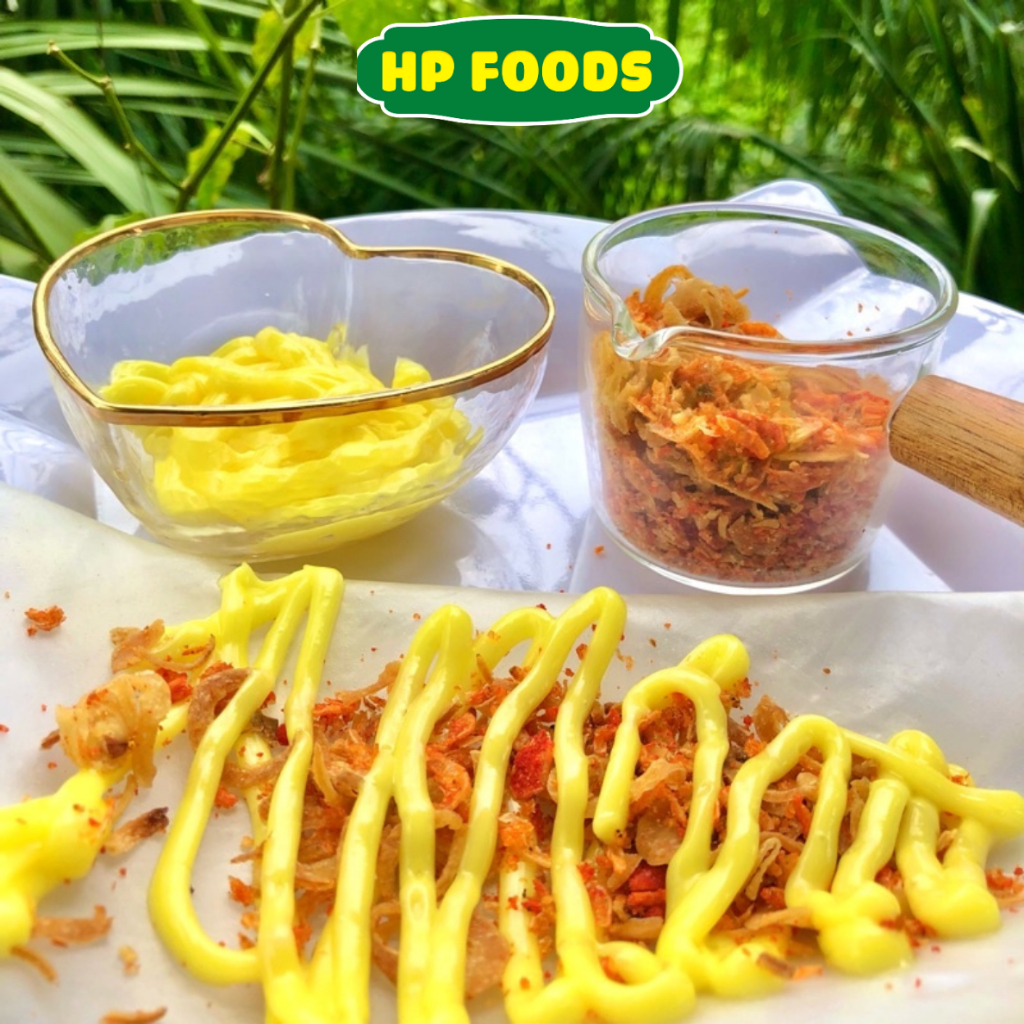 COMBO 350gr bánh tráng phơi sương, muối tép hành phi, bơ béo trứng gà siêu ngon nhà HP FOODS