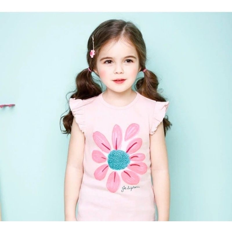 Set bé gái Việt Nam xuất Hàn áo thun chân váy Jean