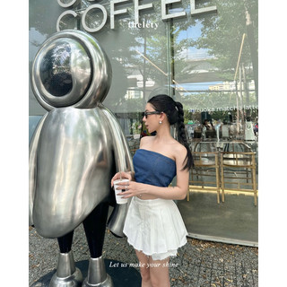 Áo Ống Denim TUBI TOP | 𝐭𝐡𝐞𝐥𝐞𝐭𝐲