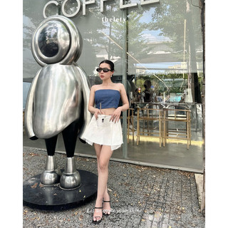Áo Ống Denim TUBI TOP | 𝐭𝐡𝐞𝐥𝐞𝐭𝐲