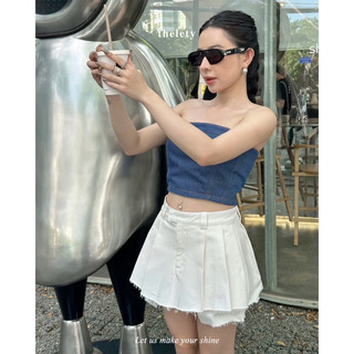 Áo Ống Denim TUBI TOP | 𝐭𝐡𝐞𝐥𝐞𝐭𝐲