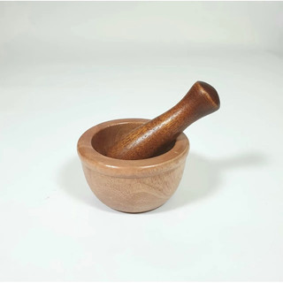 Cối gỗ giã hành tỏi mini