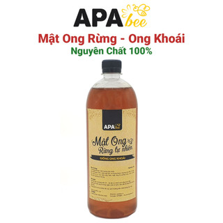 Mật ong rừng nguyên chất - Mật ong Khoái APABEE - Chai 1 Lít