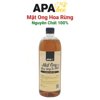 Mật ong hoa rừng_đa hoa apabee - mật ong nuôi nguyên chất - giống ong nội - chứng nhận haccp - chai 1 lít