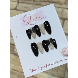 Nailbox nhũ flash phối nơ qc001 qicibeauty
