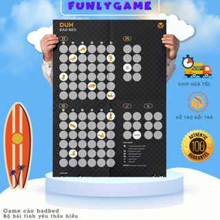 Game Bad Bed Duh 18 (TẶNG MIẾNG CÀO) nâng tầm cảm xúc make love dành cho các cặp đôi yêu nhau bad bed