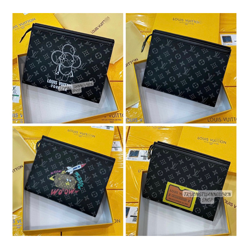Clutch cầm tay L.V_(FULL BOX KÈM HỘP)Clutch cầm tay nam