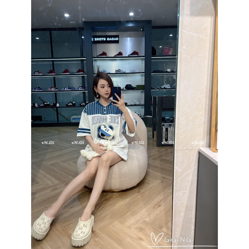 Áo Phông De Marzo Bóng Chày Kèm Gấu Siu Cấp