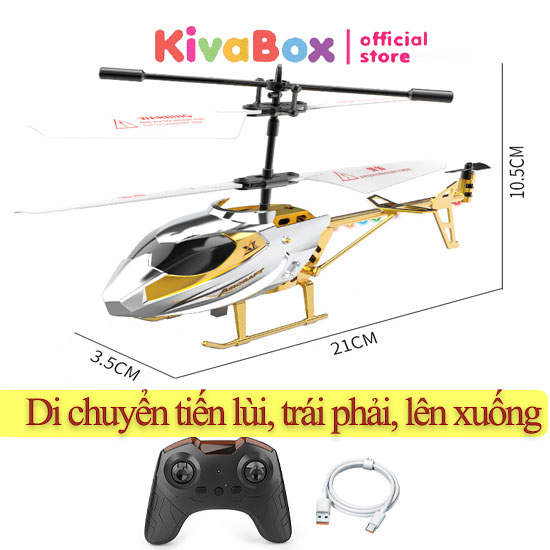 Máy bay điều khiển từ xa RC 2.5 Kivabox, kiểu dáng trực thăng chịu mọi va đập dễ sử dụng