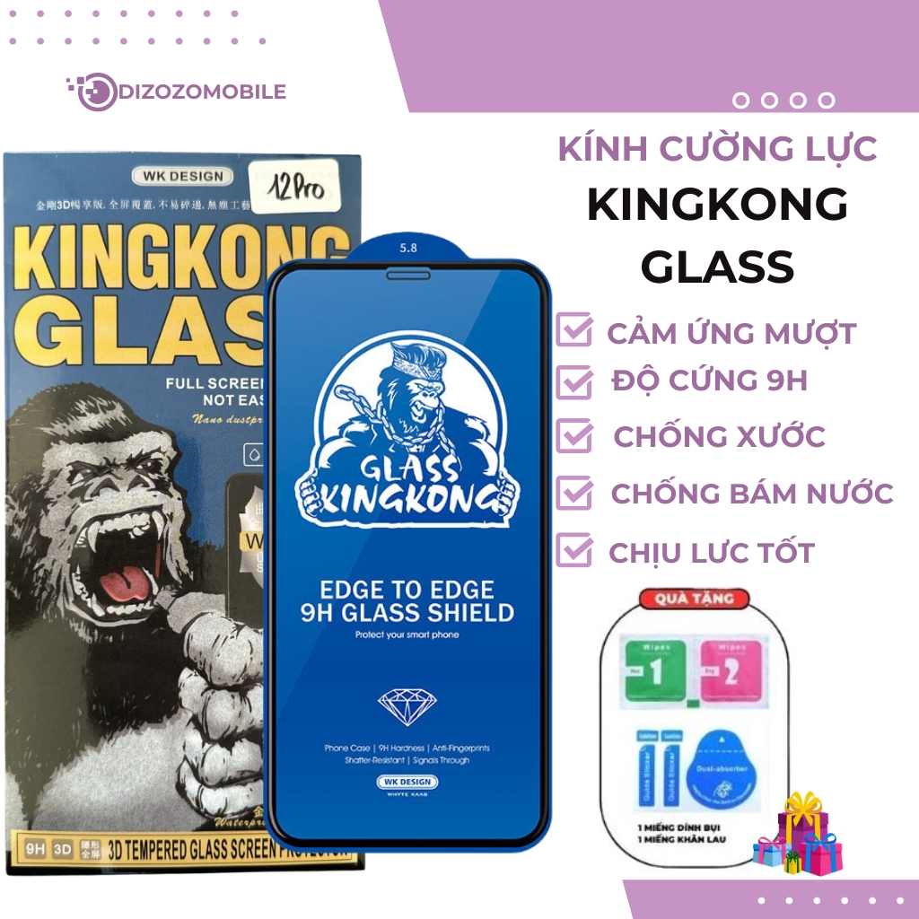 kính cường lực,cuong luc,kingkong iphone full màn, kingkong glass iphone,Mobileno1