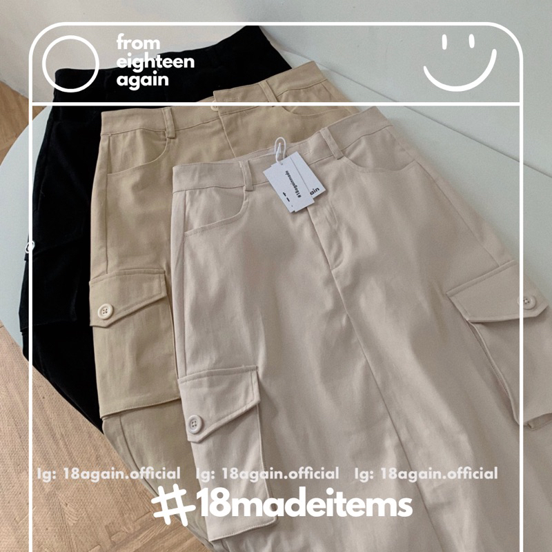 Chân váy túi hộp Emi 18made ✿ 𝐁𝐲 𝐄𝐢𝐠𝐡𝐭𝐞𝐞𝐧 𝐀𝐠𝐚𝐢𝐧