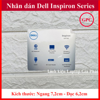 Nhãn Dán Dell Inspiron - màu Trắng