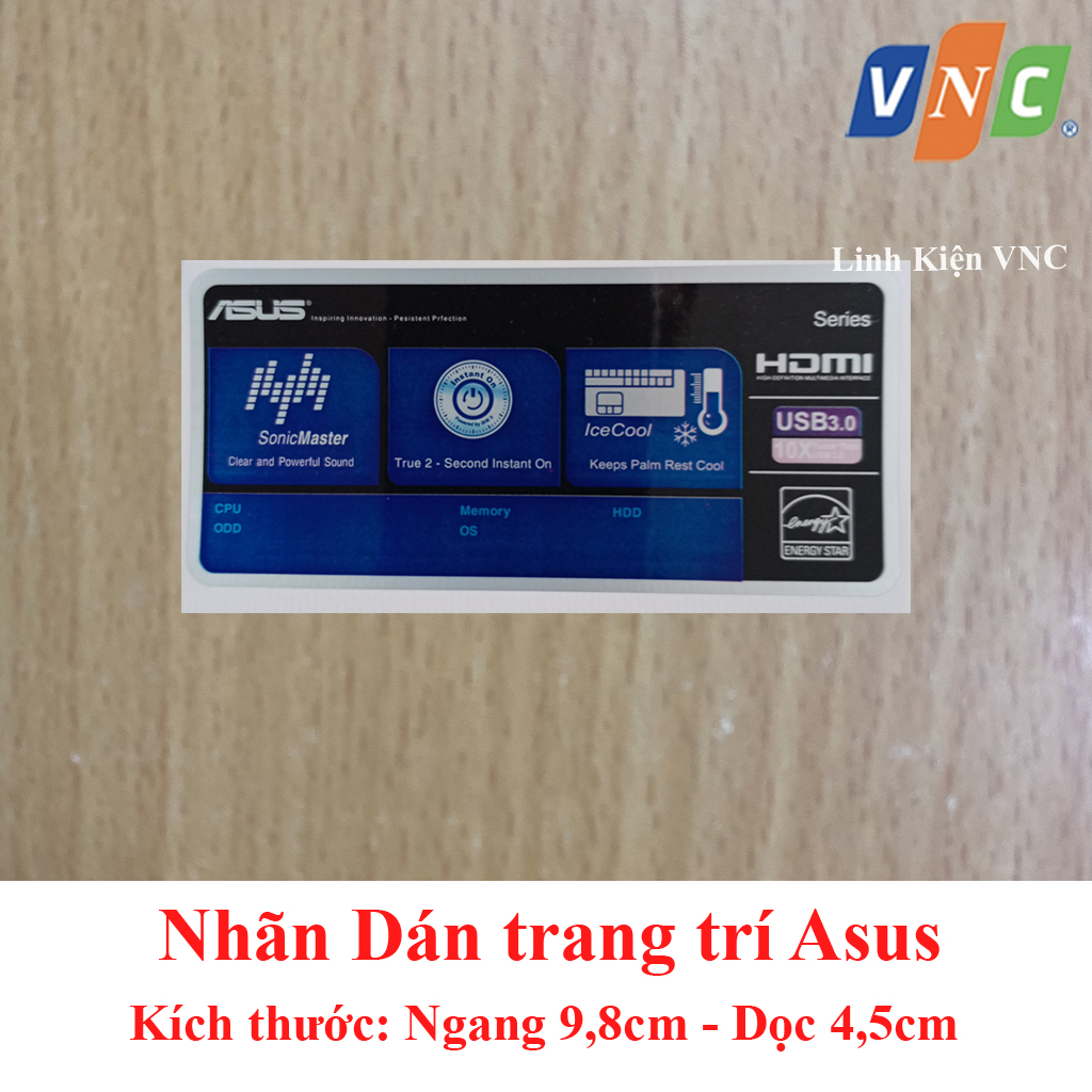 Nhãn Dán trang trí Asus