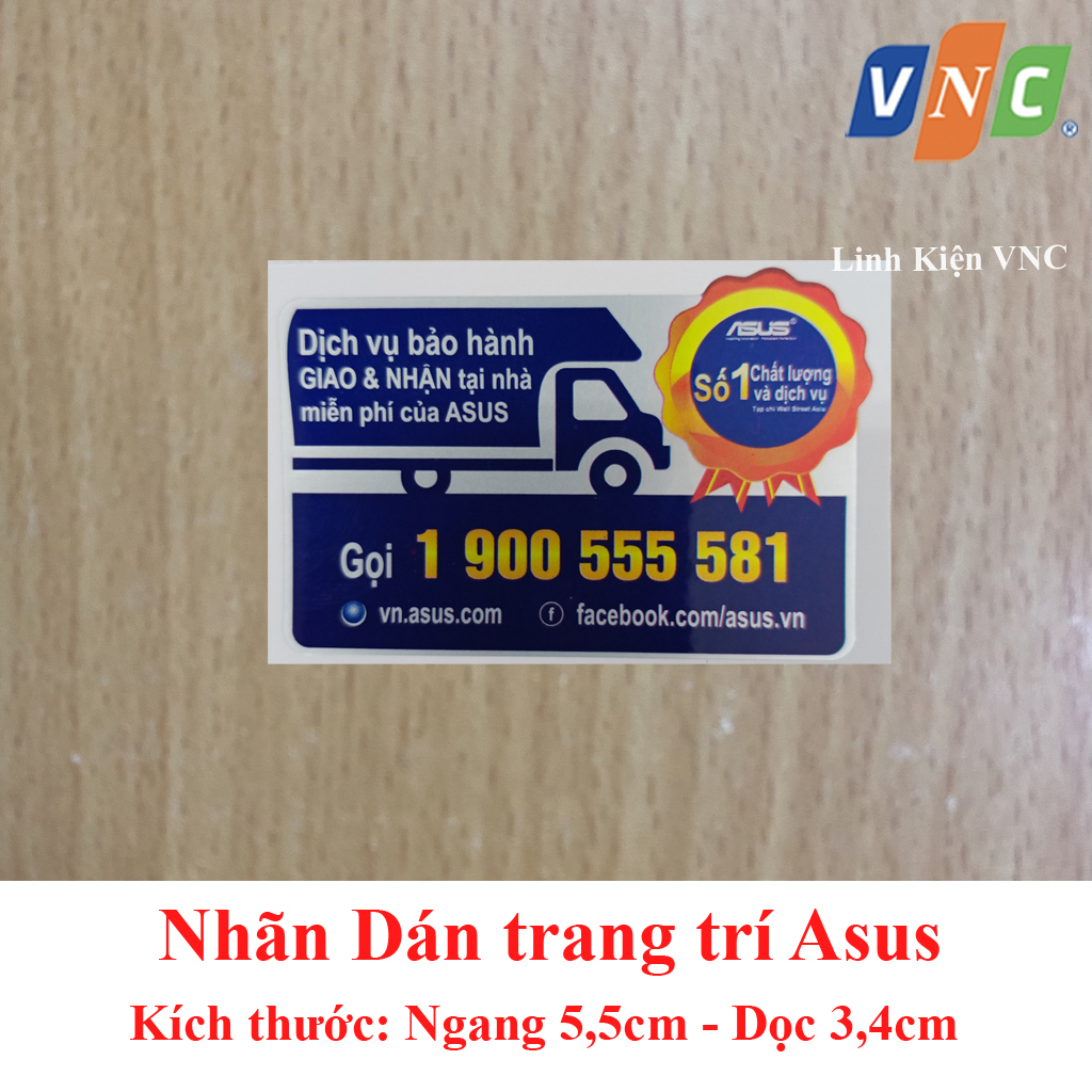 Nhãn Dán Asus - Nhãn Dịch vụ bảo hành