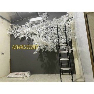 Lá si trắng giả - làm cây giả trang trí - trang trí nhà cửa.