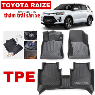 Toyota raize thảm trải sàn tpe, thảm xe oto cao cấp
