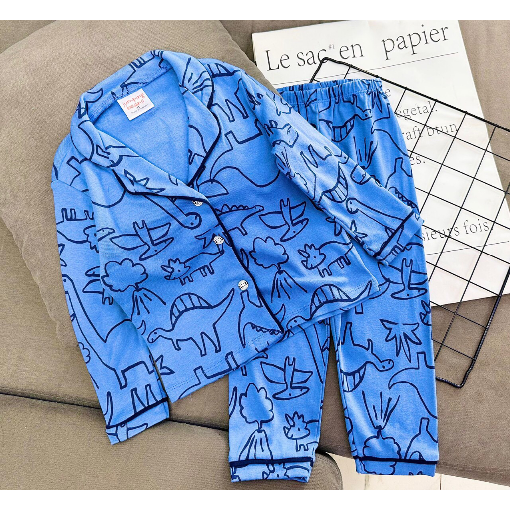 7 đến 20kg-Đồ bộ Pijama dài tay cho bé Trai chất cotton xuất mền mịn, thoáng mát, Đồ ngủ Bizama in hoạt hình siêu xinh