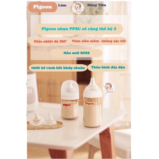 BÌNH SỮA PIGEON SOFTOUCH THẾ HỆ 3