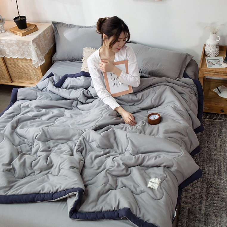 Chăn Hè-Thu Trần Bông Cotton Đũi Người Lớn, Chăn Za.ra Home  Dùng Văn Phòng Máy Bay-KT 2mx2m2