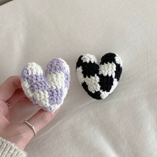 Móc khóa trái tim đan len GND handmade