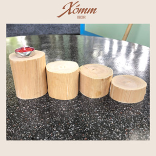 Khúc gỗ tròn trang trí decor phòng, quán cafe, khách sạn. trụ gỗ, khoanh gỗ decor