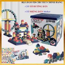 Bộ Đồ chơi xếp hình 520 chi tiết phát triển trí tuệ cho bé