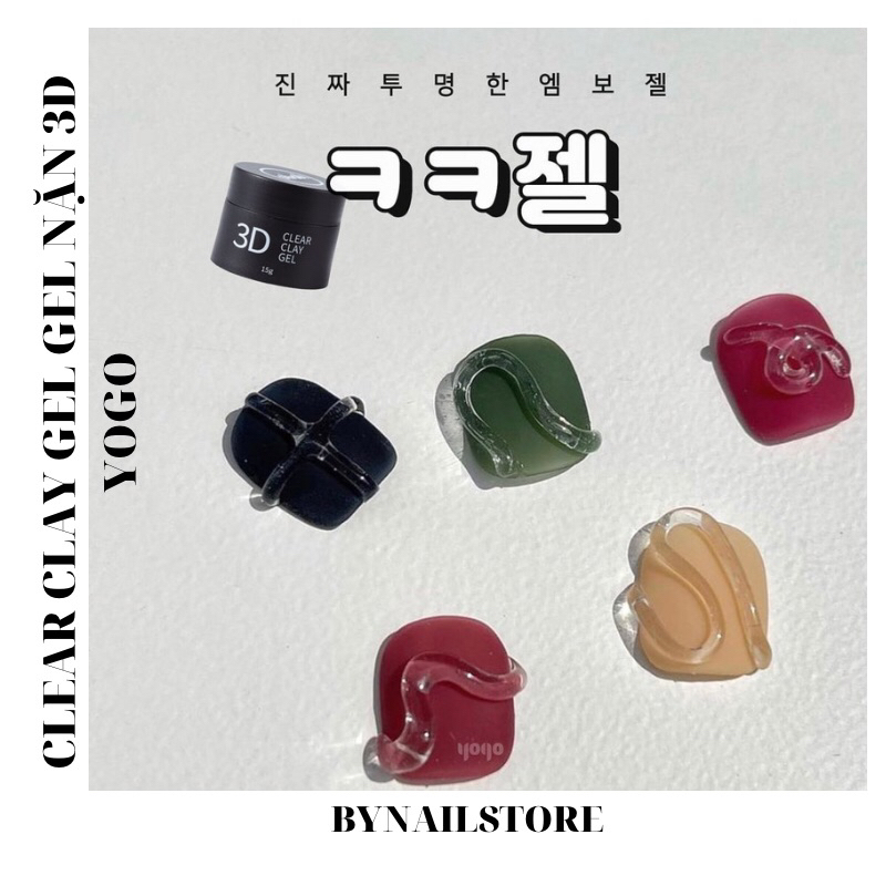 [Yogo] Gel nặn 3D clear 3D clear clay gel (15g/1 hủ)