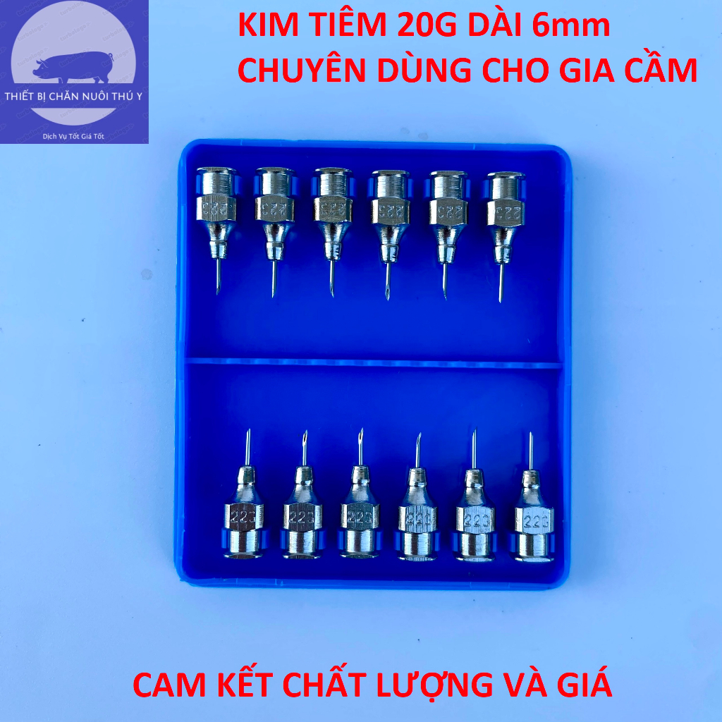 KIM TIÊM CHO GÀ, KIM TIÊM 20G CHUYÊN DÙNG CHO GIA CẦM( DÀI 6MM)