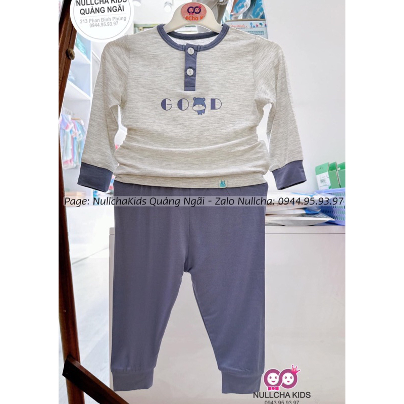 Bộ dài tay Little Love vải tăm, smoothy, LIL