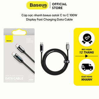 Cáp sạc nhanh baseus catsk C to C 100W Display Fast Charging Data Cable