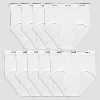 Bộ 9 quần lót nam trắng Fruit of the Loom Men's Tag-free Full Cut Briefs (Mỹ)