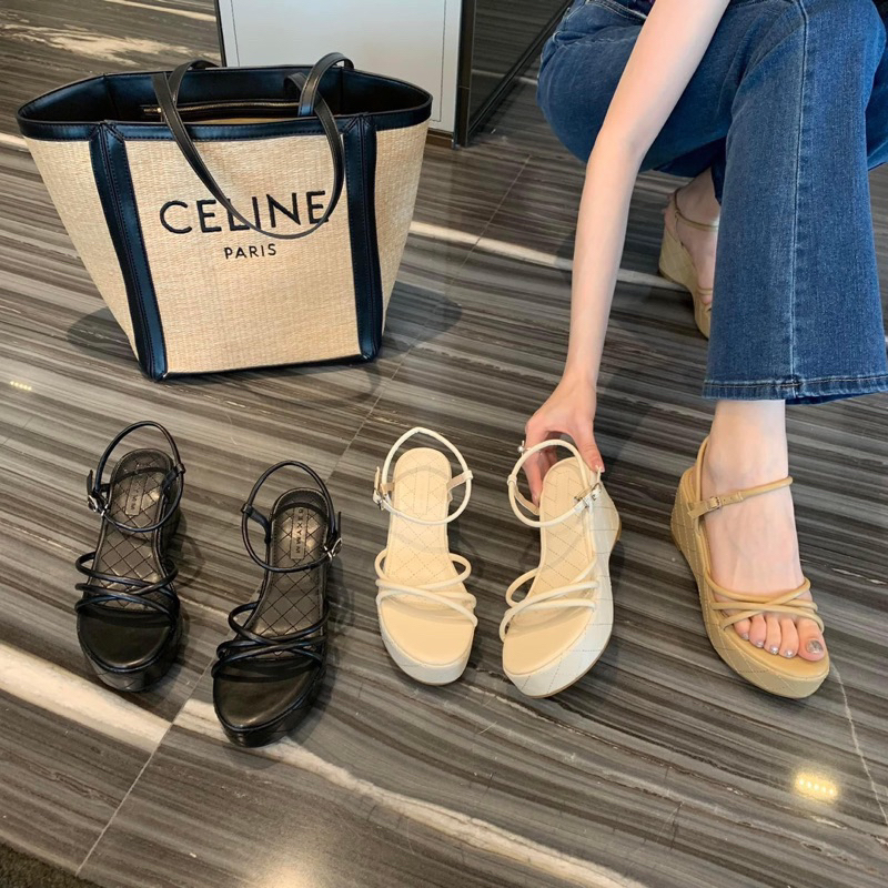Dép sandal nữ quai mảnh đế xuồng siêu nhẹ và êm chân