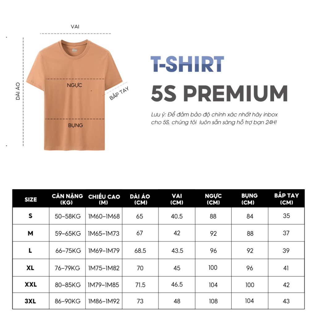 Áo Thun Nam Cotton 5S Nhiều Màu Cổ Tròn, Thoáng Mát, Mềm Nhẹ, Thấm Hút Mồ Hôi Vượt Trội