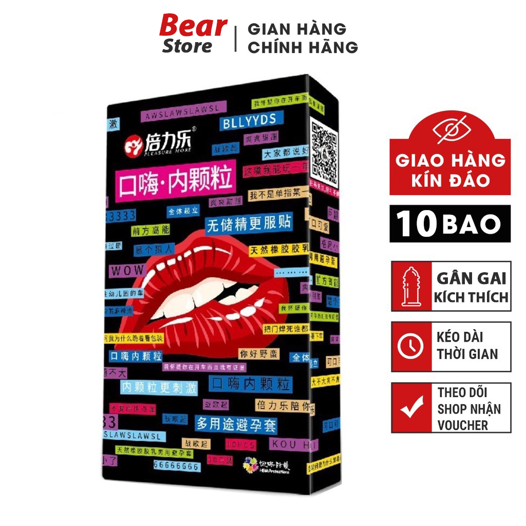 Bao cao su miệng Oral sex PLEASURE MORE, giúp quan hệ bằng miệng an toàn