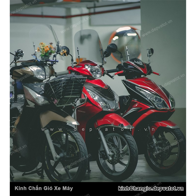 Kính chắn gió xe máy cho bé Màu KHÓI