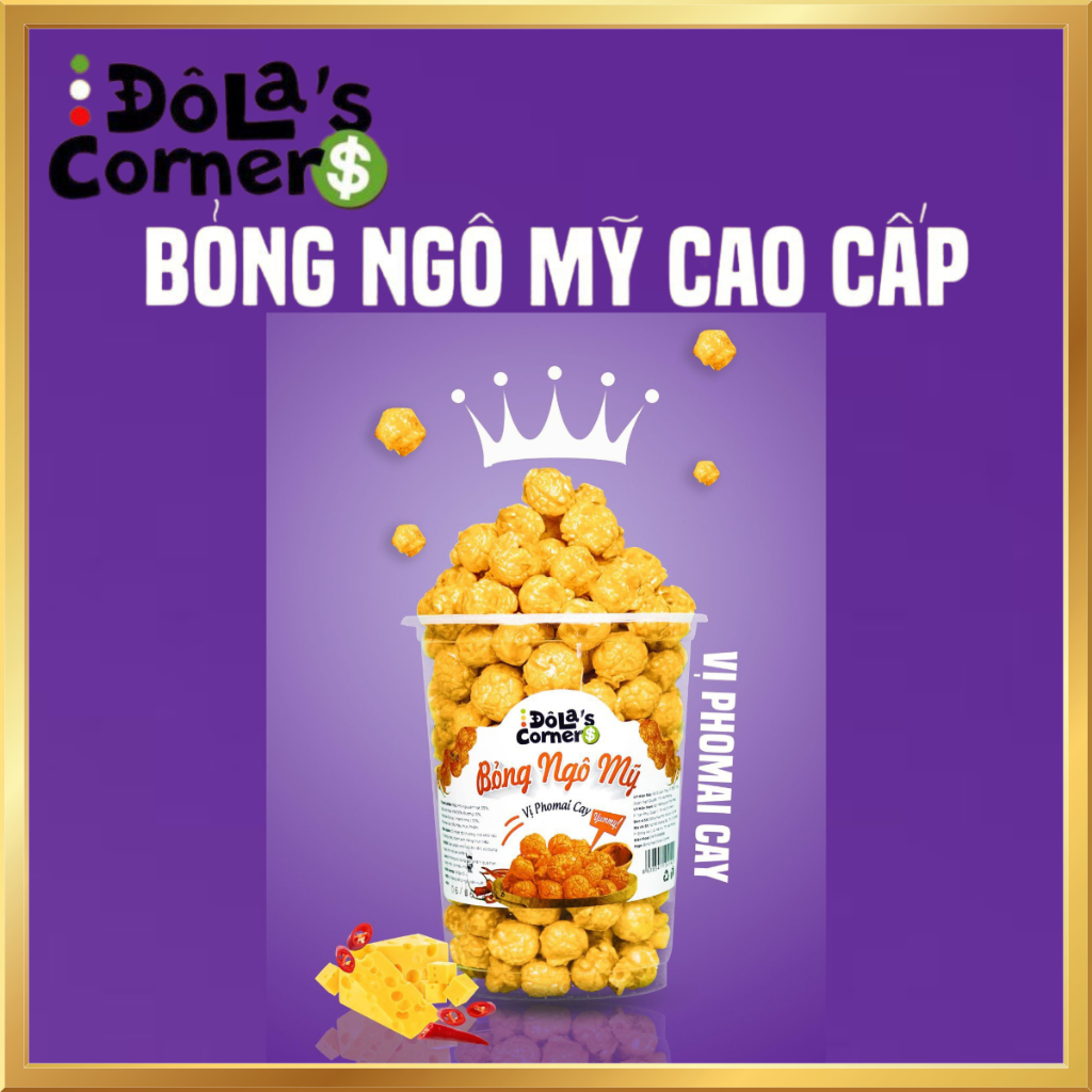 Bỏng Ngô Mỹ ĐôLa’s Corner Vị Phomai Cay KL:145Gr