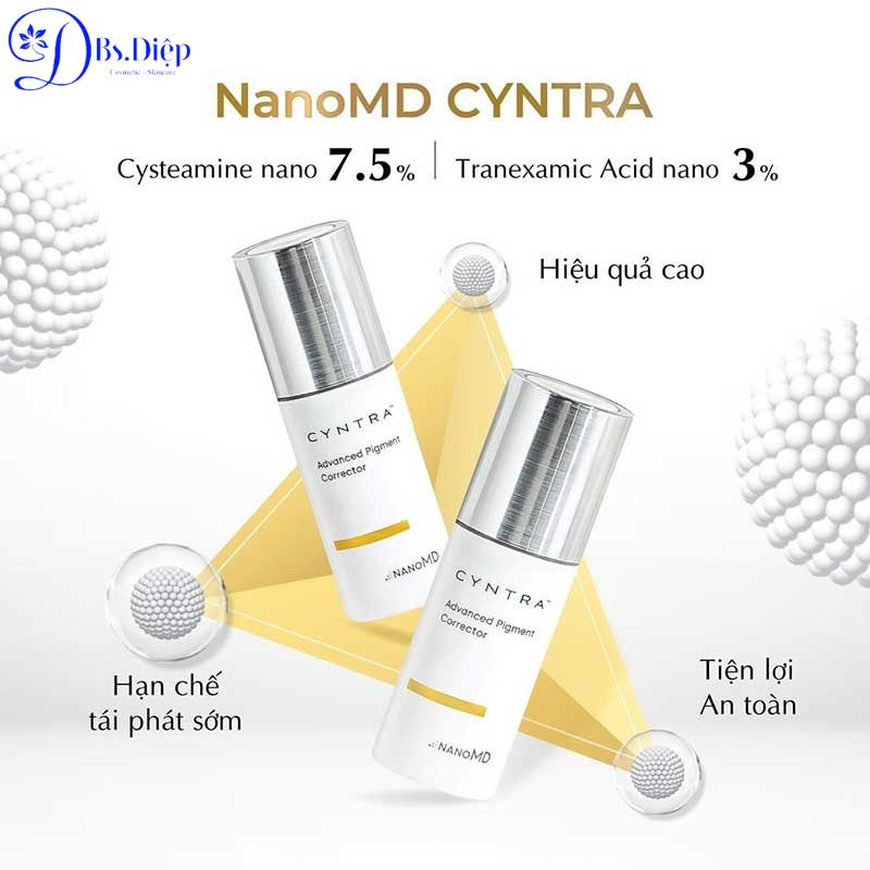 Kem làm giảm nám da nanoMD CYNTRA Advanced Pigment Corrector