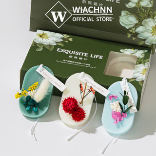  Sáp thơm treo tủ quần áo ô tô hình bầu dục WIACHNN tinh dầu tự nhiên hoa khô lưu hương dài lâu khử mùi. 