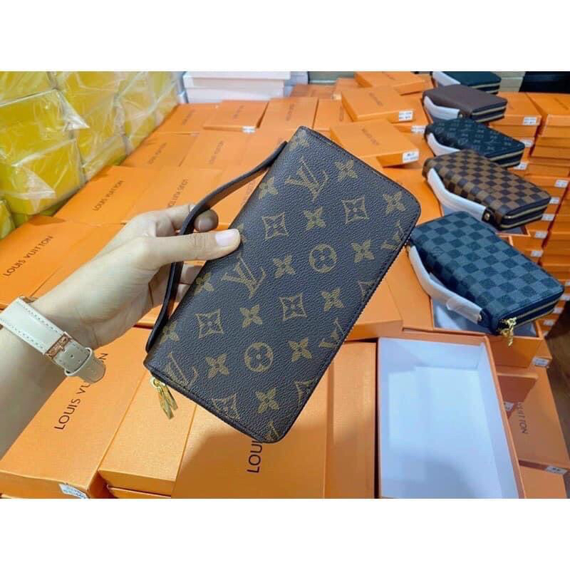 Ví cầm tay Lv 2 khoá thời trang nữ