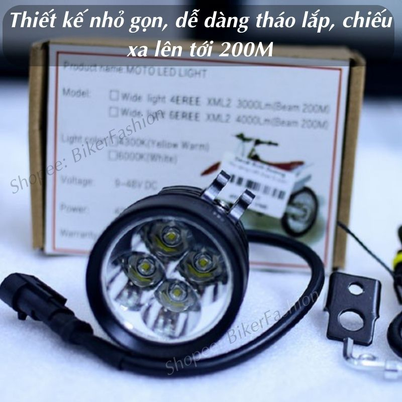 Đèn Trợ Sáng L4X LED CREE CAO CẤP MẪU 2020 Bảo Hành 3 Tháng