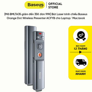 Bút Laser trình chiếu Baseus ACFYB orange dot wireless presenter - hàng chính hãng