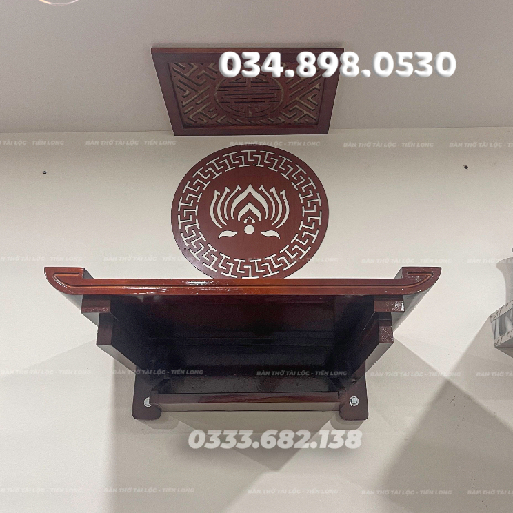 Combo Bàn Thờ Treo Màu Cánh Gián Nâu Nâu Gỗ Sồi